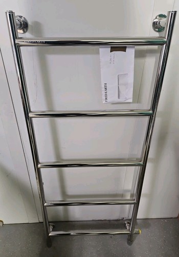 Fired earth heated towel rail - earth,
