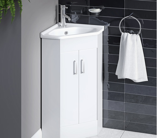 Corner vanity unit basin - vanity, &